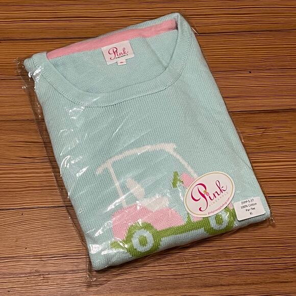Pink Pineapple Golf Sweater XL - Picture 1 of 5